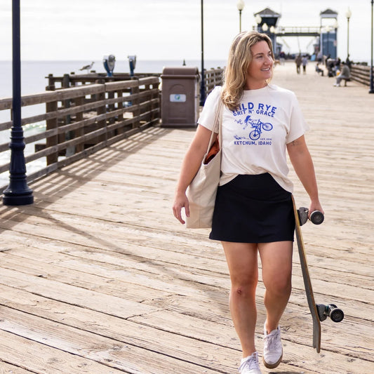 Wild Rye Parker Skort in Black