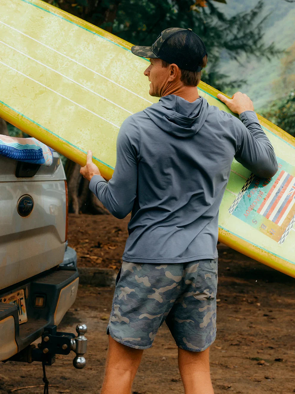 Free Fly Men's Reverb Short 7" - Woodland Camo