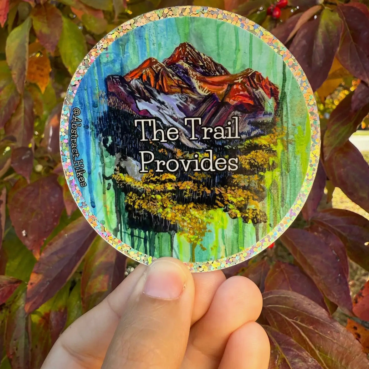 Abstract Hikes Stickers