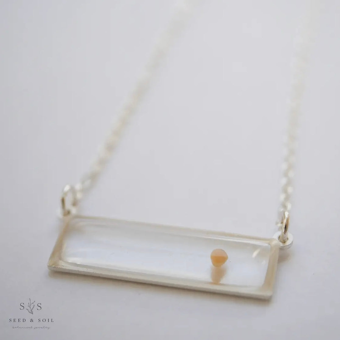 Seed & Soil Botanical Minimalist Bar Necklace “16