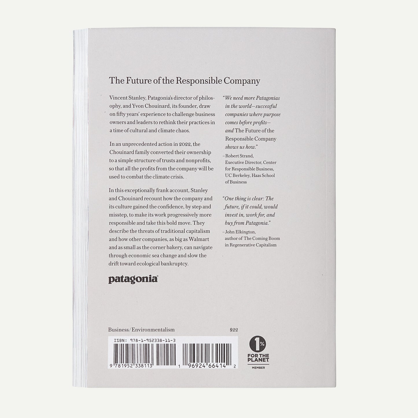 The Future of the Responsible Company: What We've Learned from Patagonia's First 50 Years