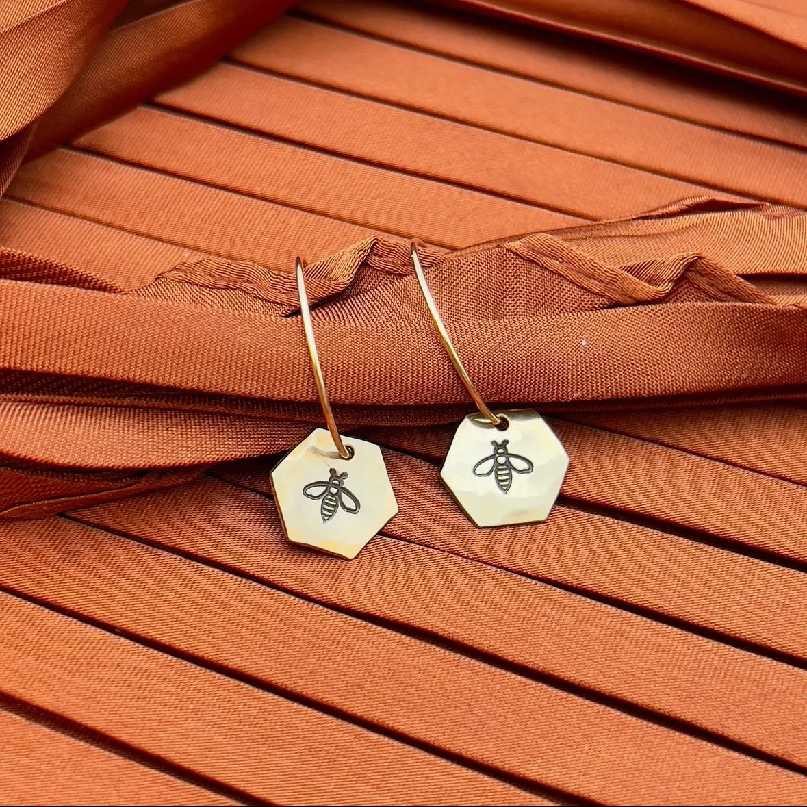 Fluff Hardware Hive Earrings - Gold