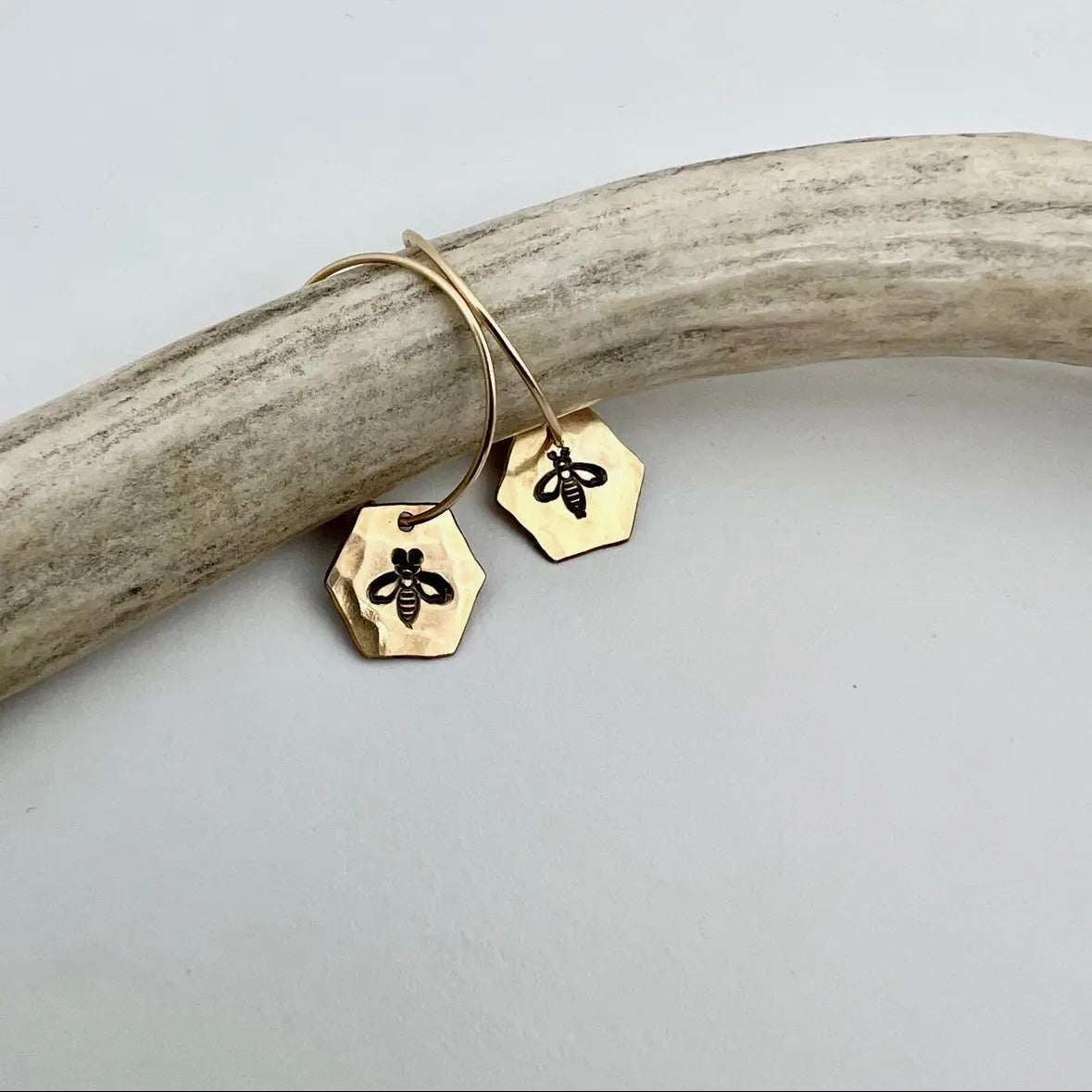 Fluff Hardware Hive Earrings - Gold