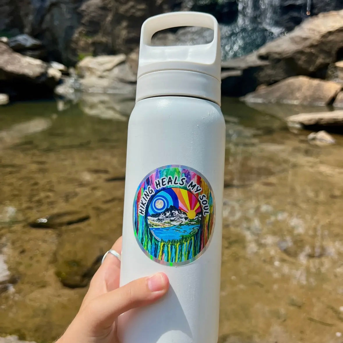 Abstract Hikes Stickers
