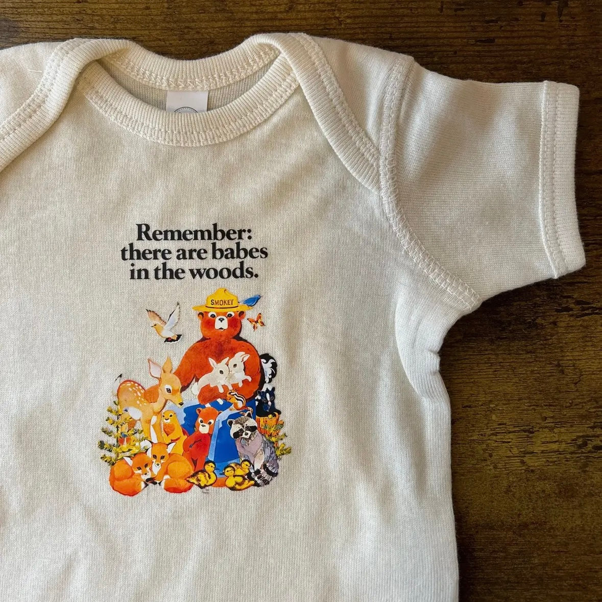 National Park Bear Woods Mascot Infant Bodysuit