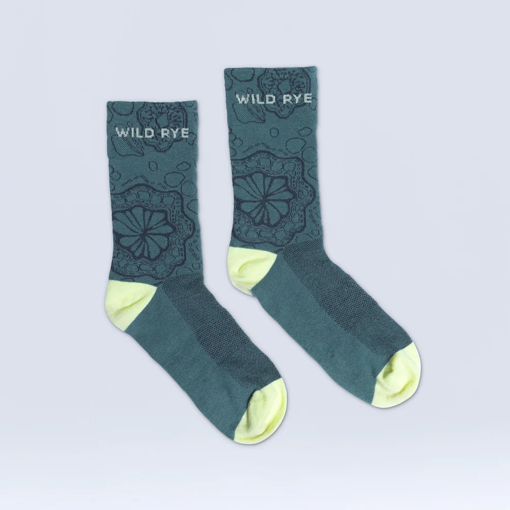 Wild Rye 6” Bike Socks