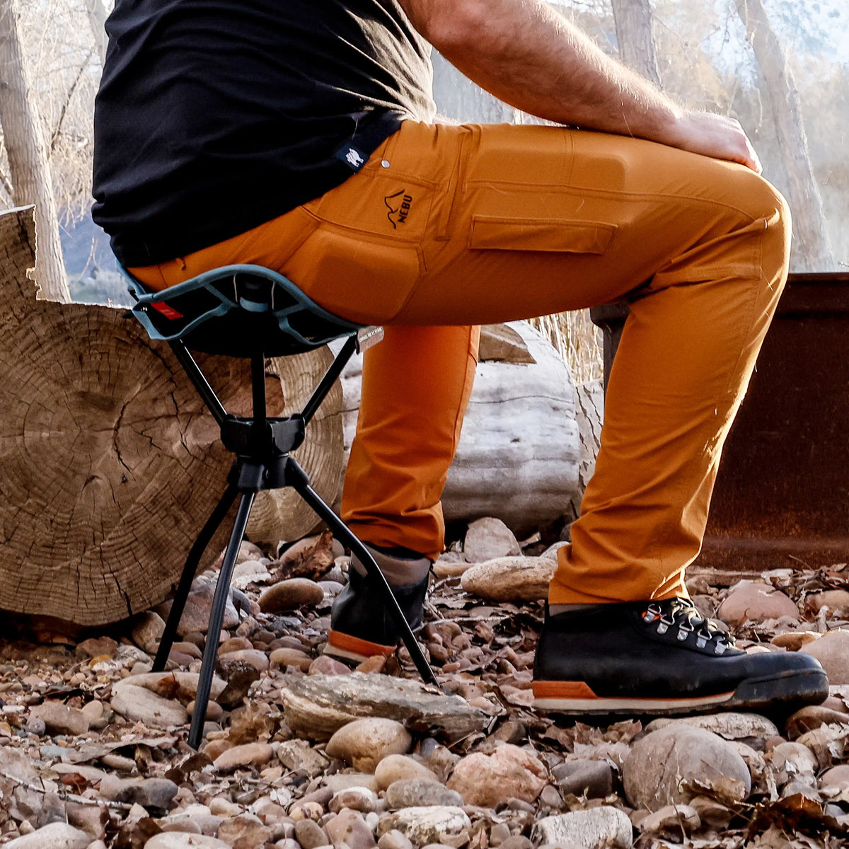 Grand Trunk Compass 360 Stool Extra Tall Black