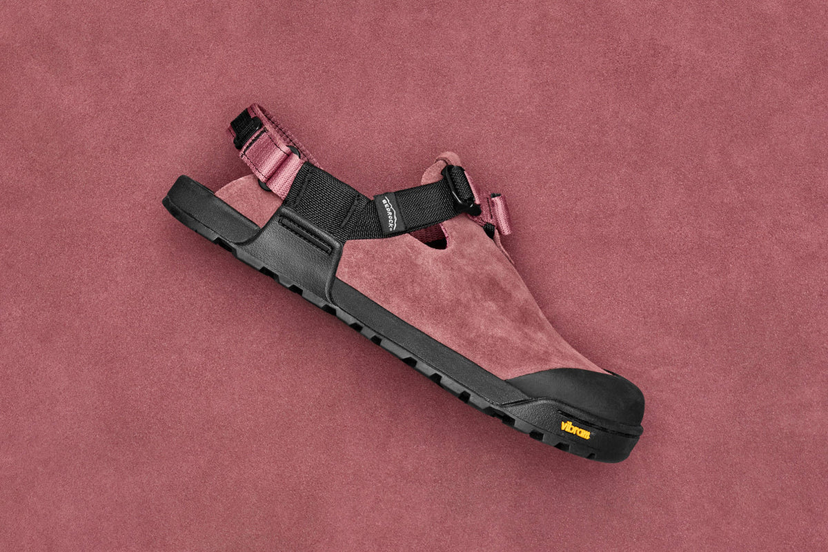 Bedrock Mountain Clog Suede Leather - Wild Rose
