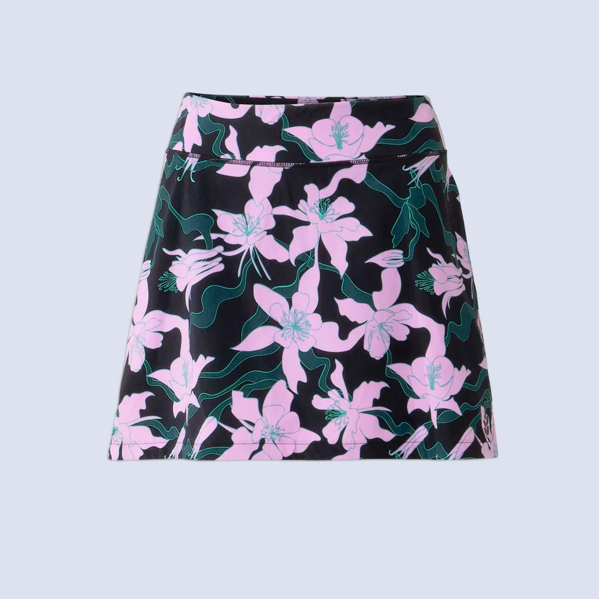 Wild Rye Parker Skort in Black Aquila Bloom
