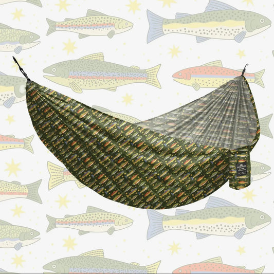 Trek Light Double Hammock | Trout Print