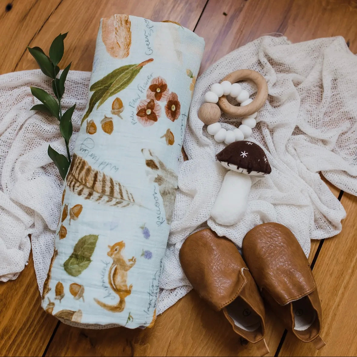 Flora & Fauna Baby Swaddle