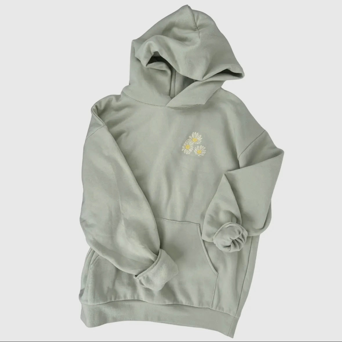 The Montana Scene Daisy Days Unisex Hoodie - Honey Dew