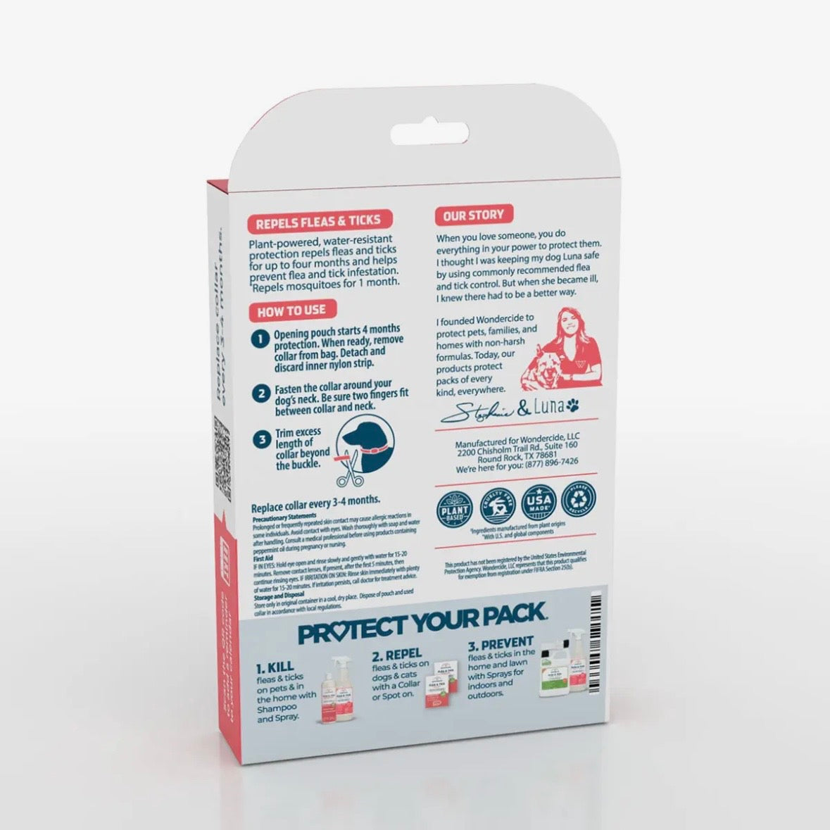 Wondercide Flea & Tick Collar For Dogs Peppermint