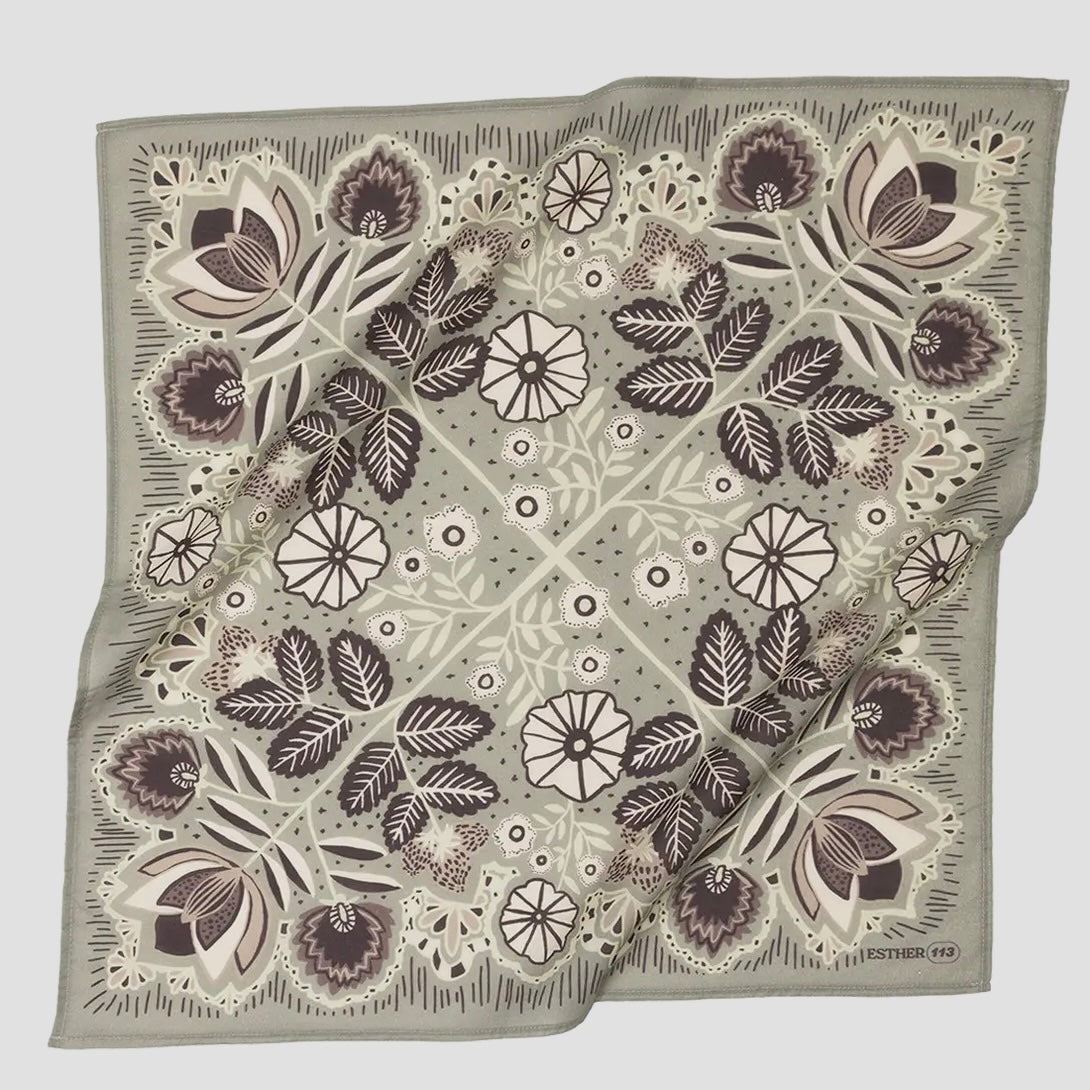 Handker Bandana 100% Organic Cotton 22" x 22"