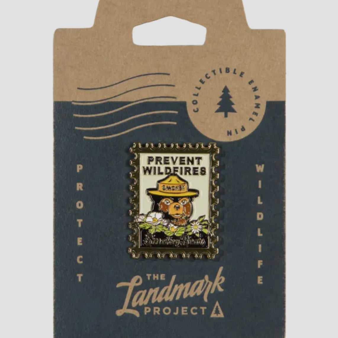 The Landmark Project Smokey Bear Postage Stamp Pin