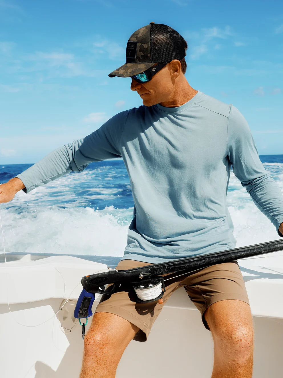 Free Fly Men's Bamboo Lightweight Long Sleeve - Blue Fog