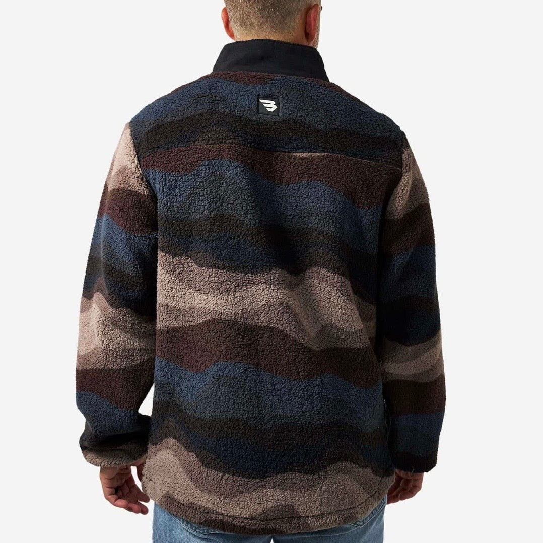 Burlebo Mountain Fleece - Quarter Zip - Wave On Wave
