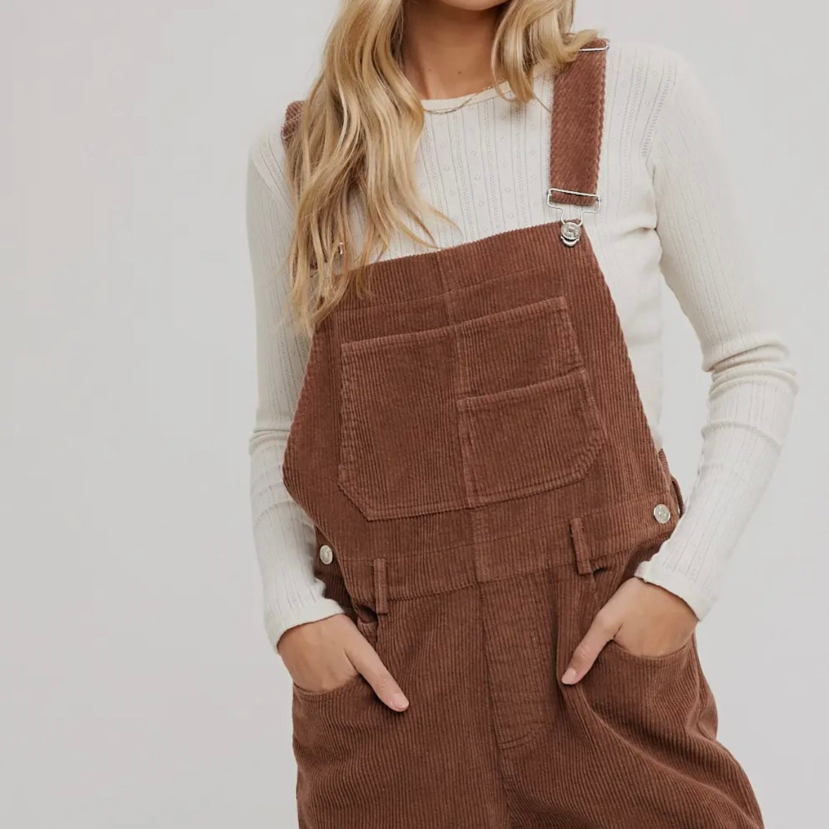 Bluivy Corduroy Short Overalls