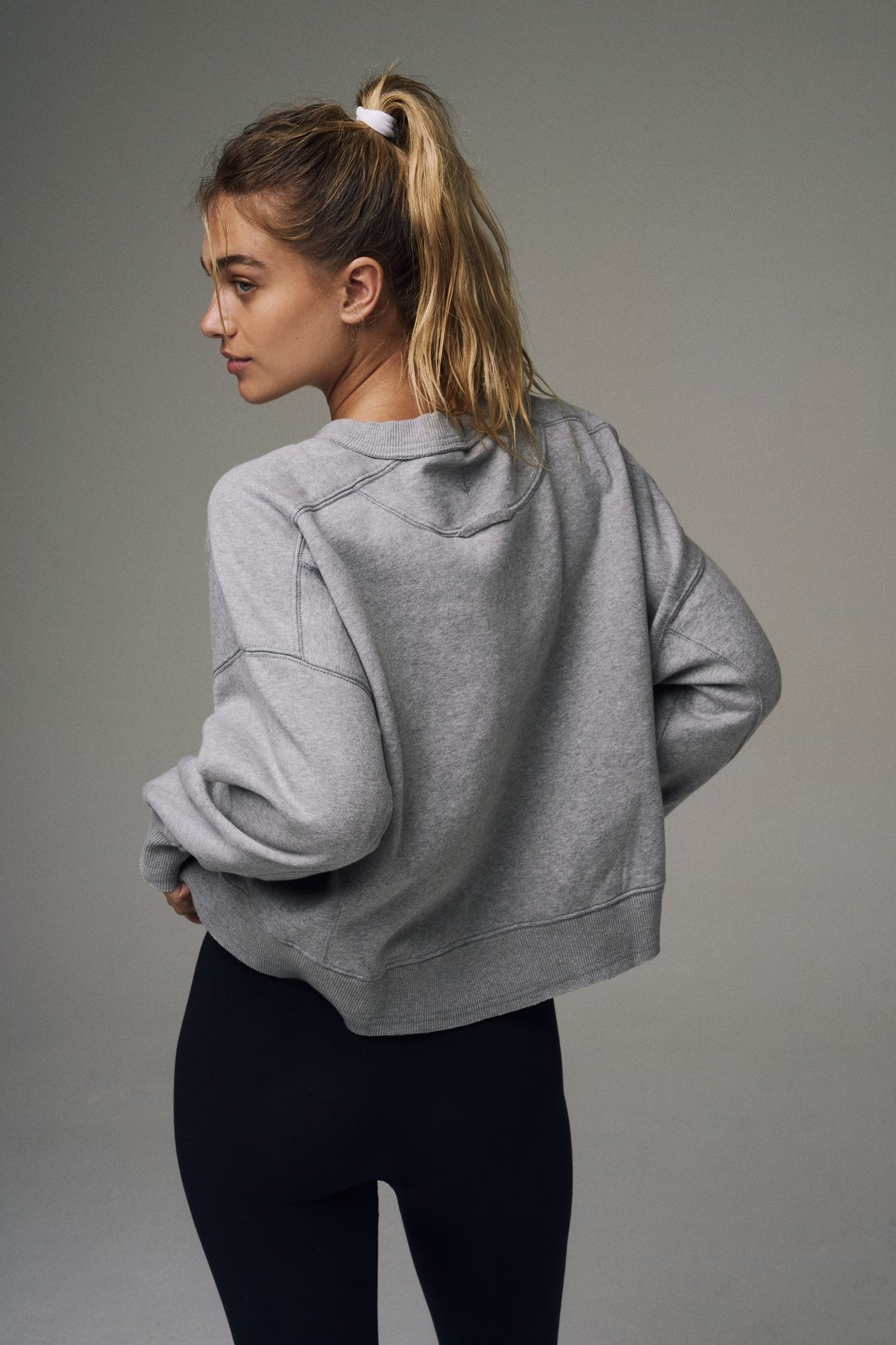 FP Movement Intercept Pullover Sweatshirt - White Heather Grey