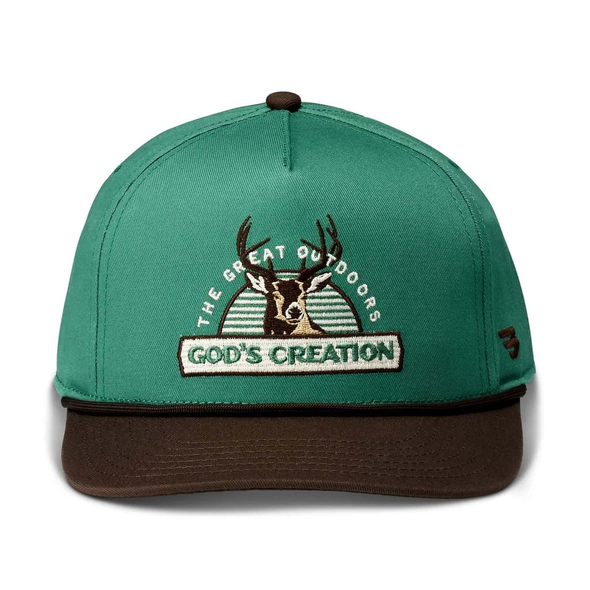 Burlebo Cap God's Creation Green & Brown Bill