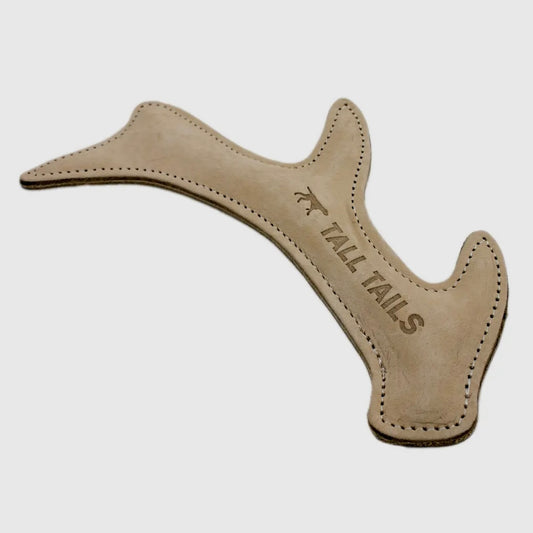 Tall Tails Natural Leather Antler Dog Toy - 11"