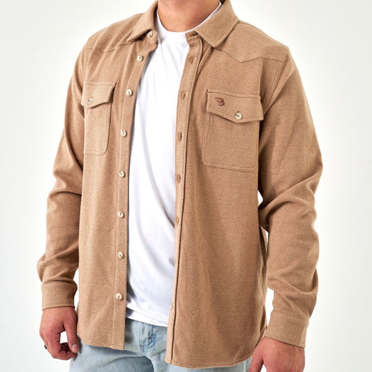 Burlebo Long Sleeve - Austin Shirt - Khaki