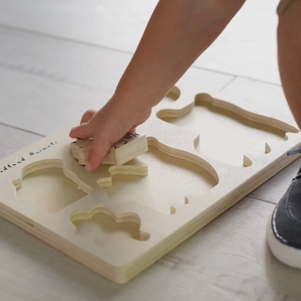 Wooden Tray Puzzle - Woodland Animals