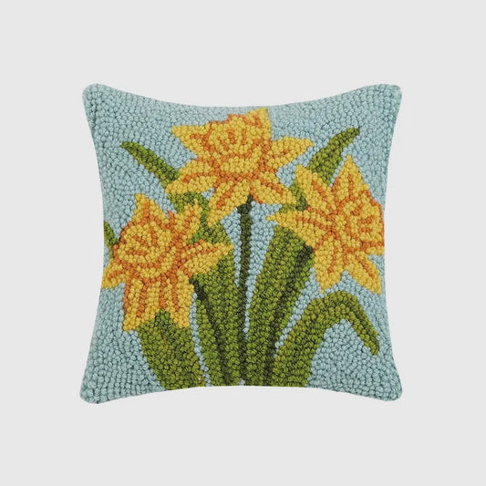 Daffodil Flower Hook Pillow