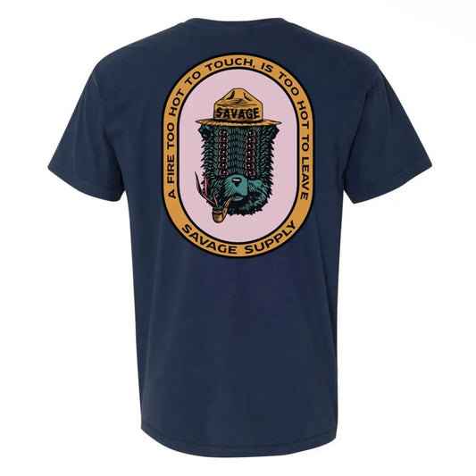 Savage Supply Smokey Tee - True Navy