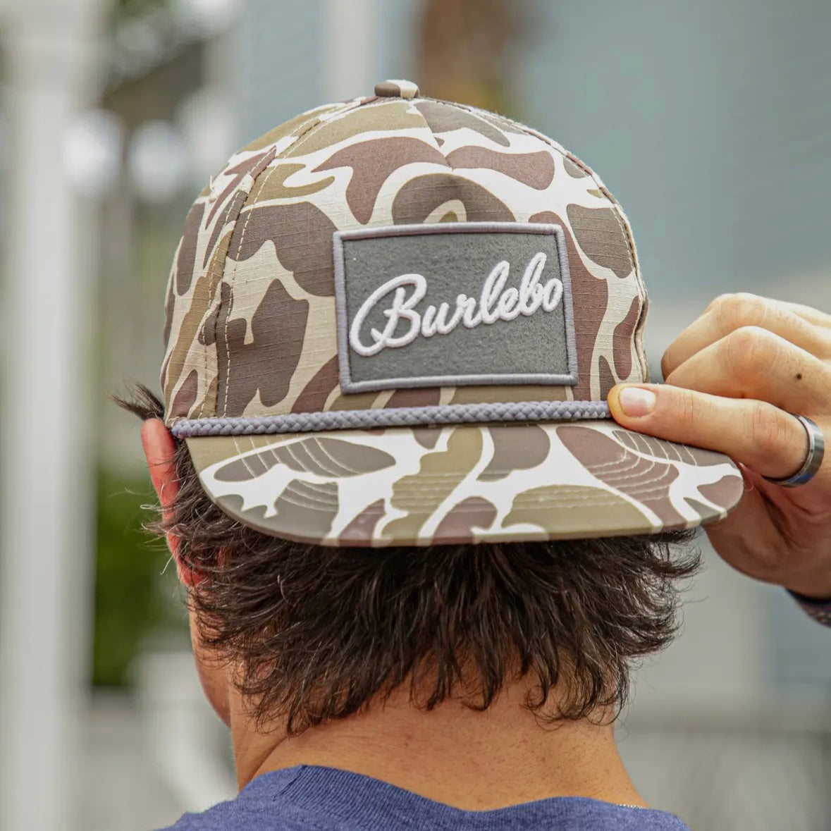 Burlebo Cap Script Grey Patch