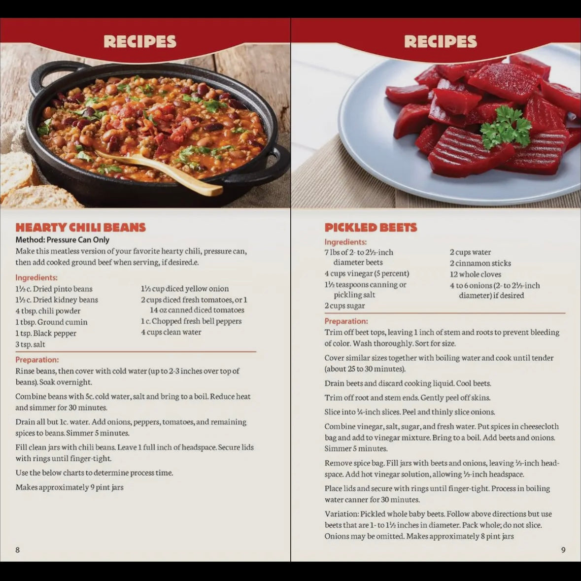 Canning & Preserving Quick Guide