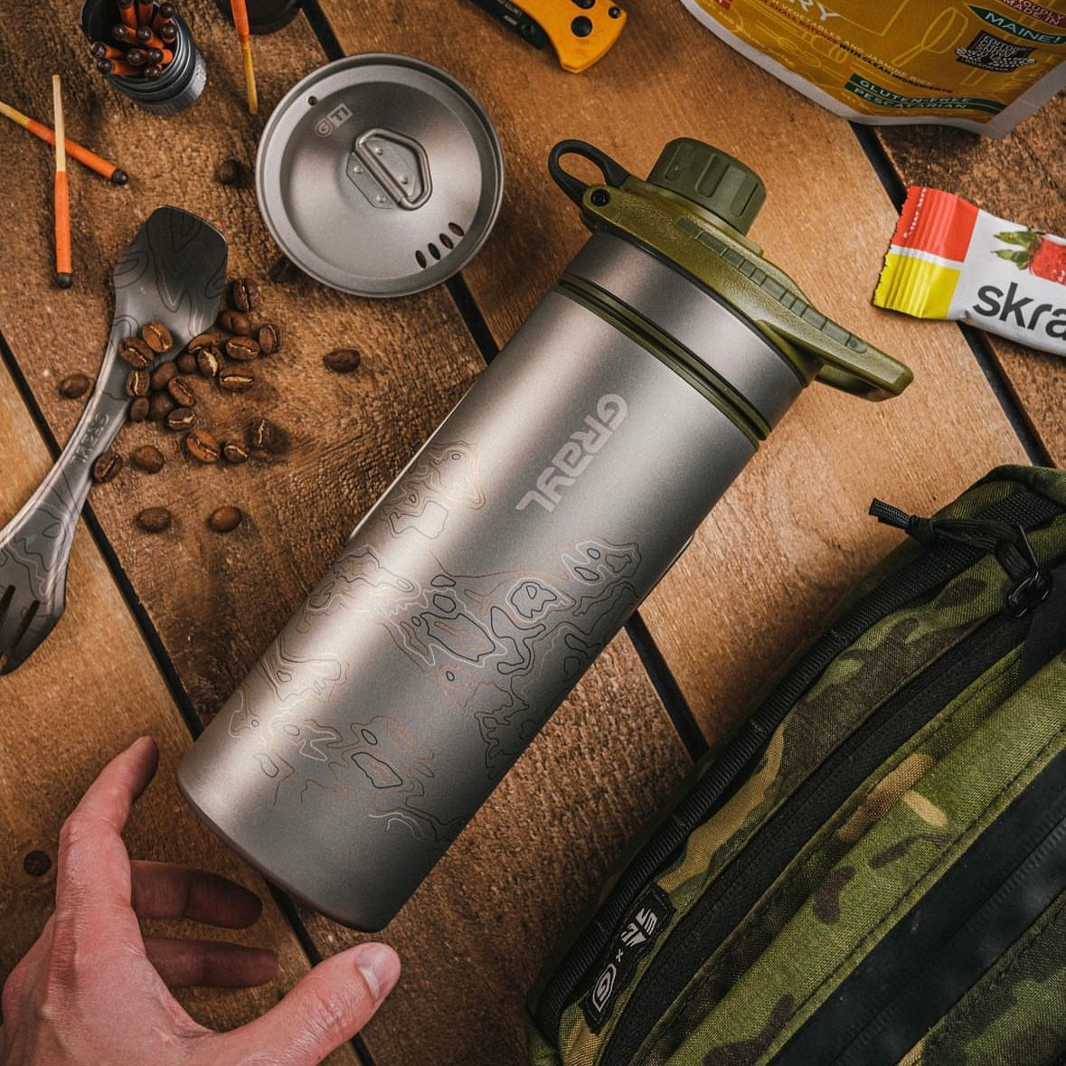 GRAYL UltraPress® Titanium Purifier Bottle