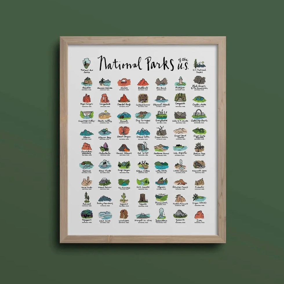 National Parks Paint By Number Kit