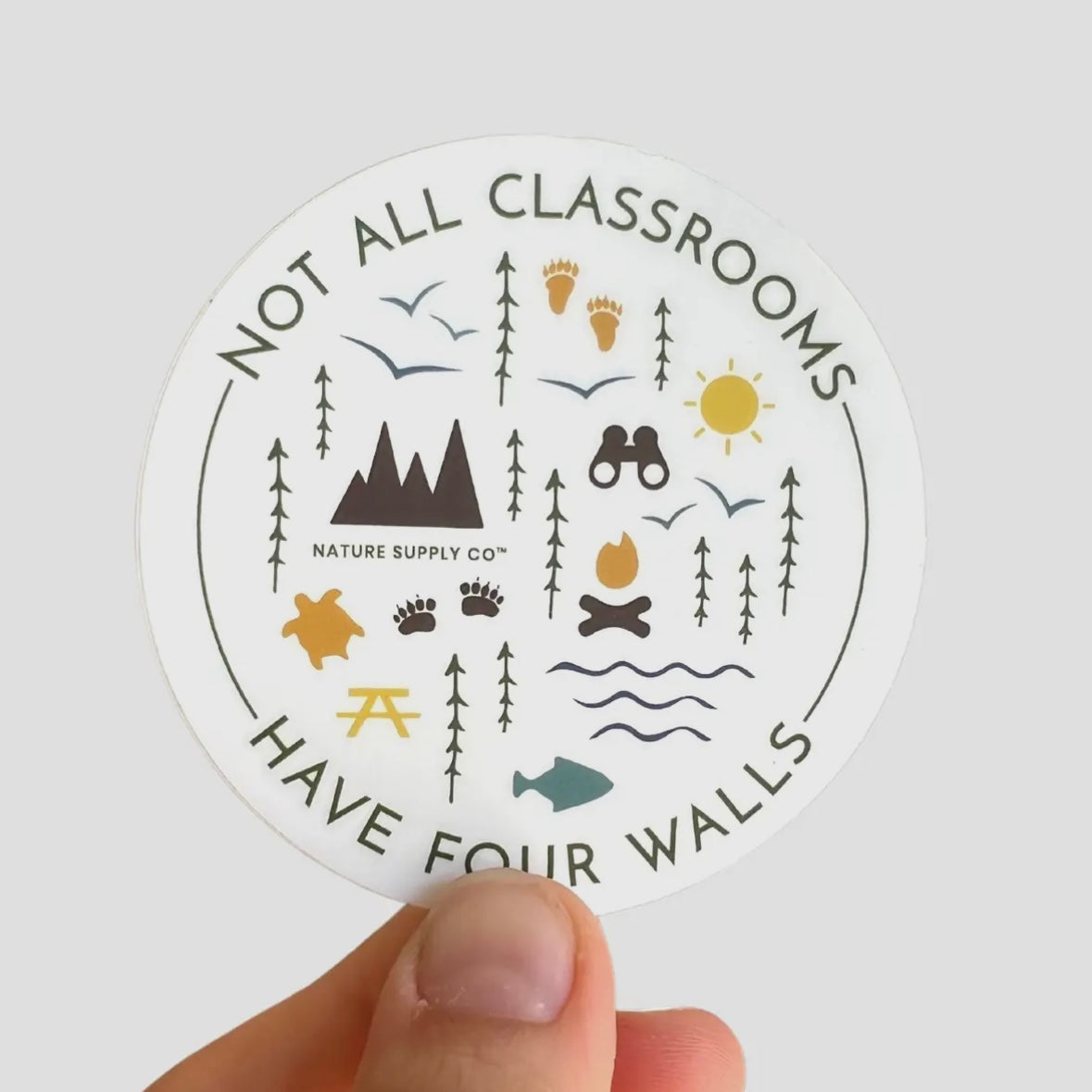 Not All Classrooms Have Four Walls Sticker