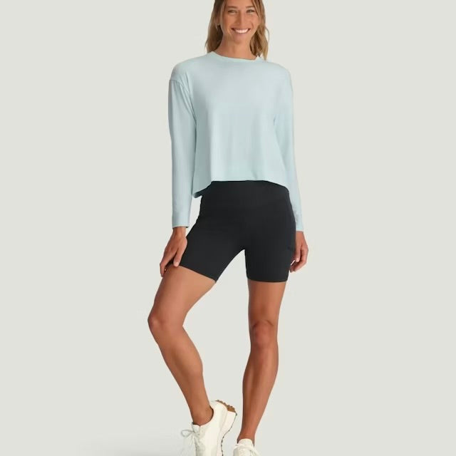 Free Fly Women's Bamboo Shade Crossover Long Sleeve