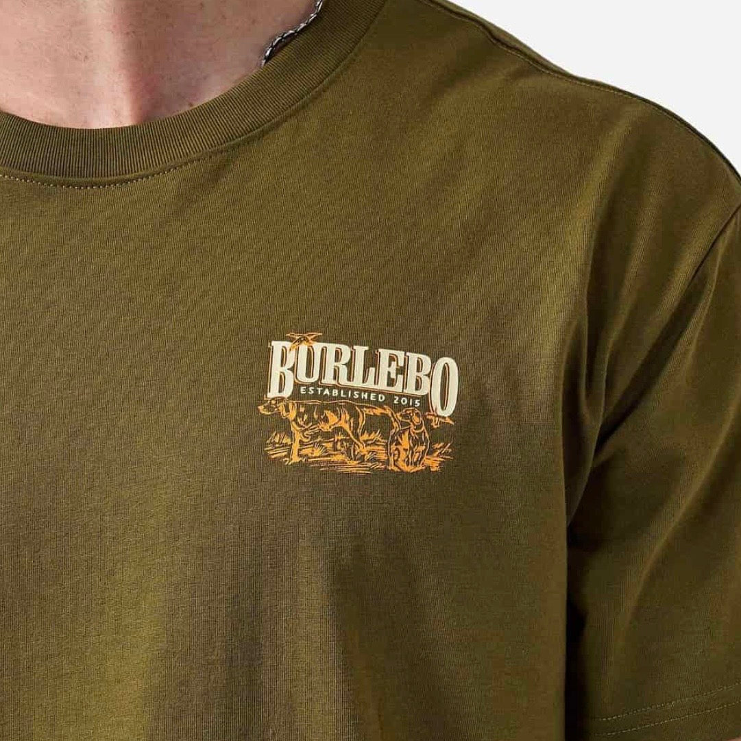 Burlebo Short Sleeve Tee - Hunting Dogs - Hunter Green