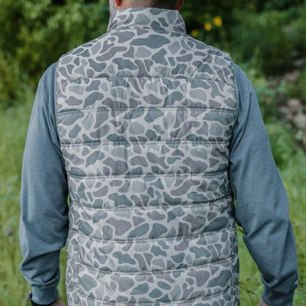 Burlebo Puffer Vest - Classic Deer Camo