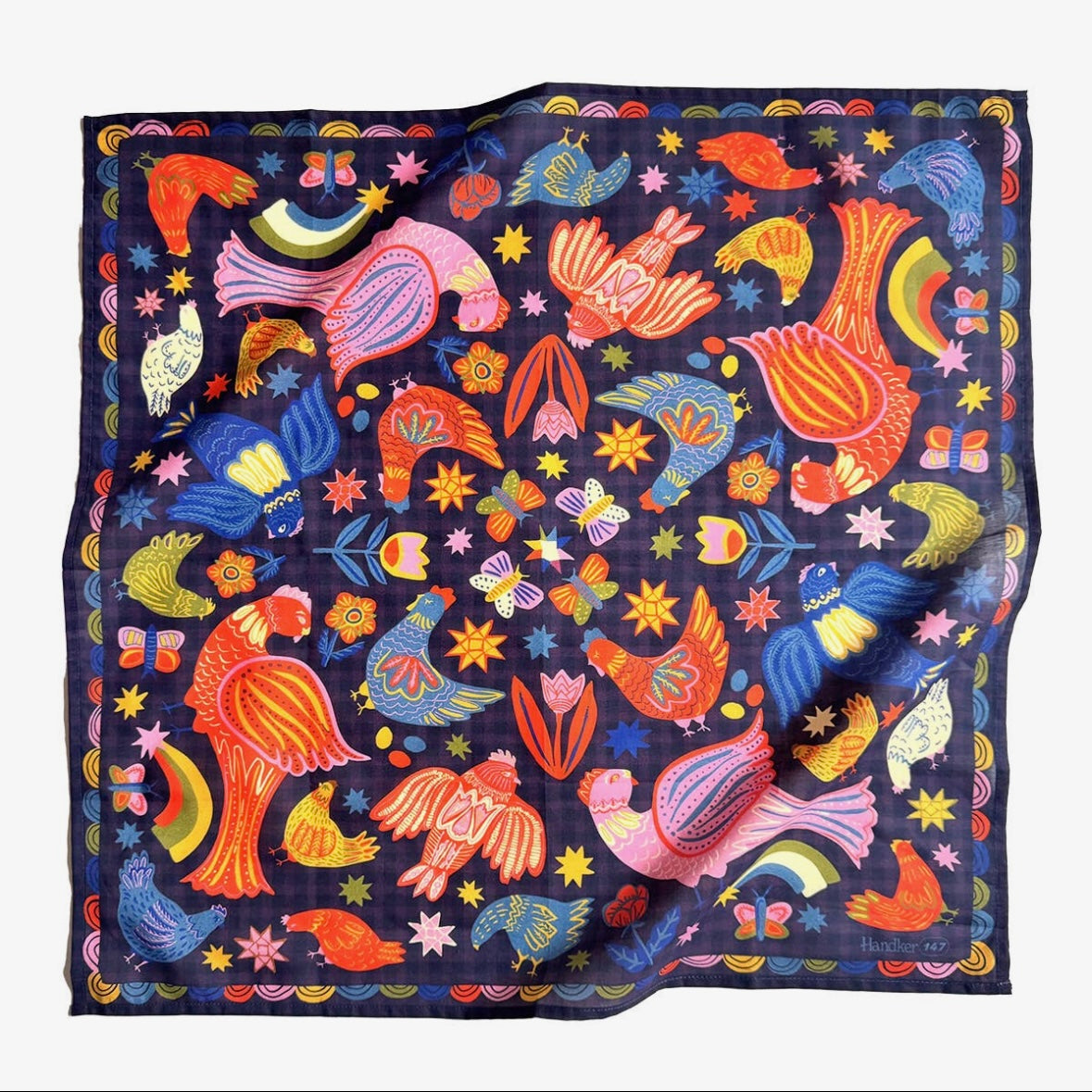Handker Bandana 100% Organic Cotton 22" x 22"