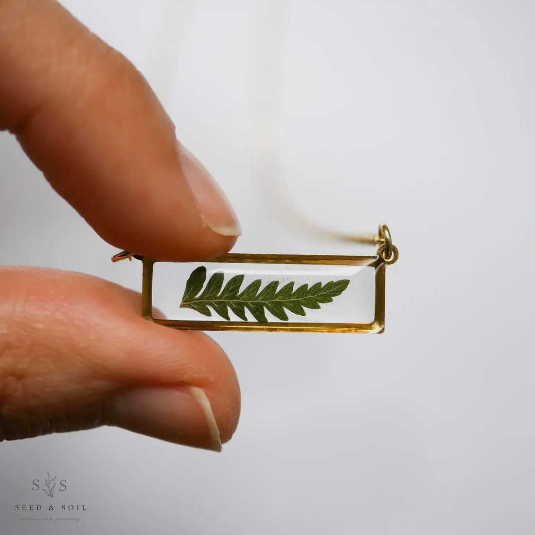 Seed & Soil Botanical Minimalist Bar Necklace “16