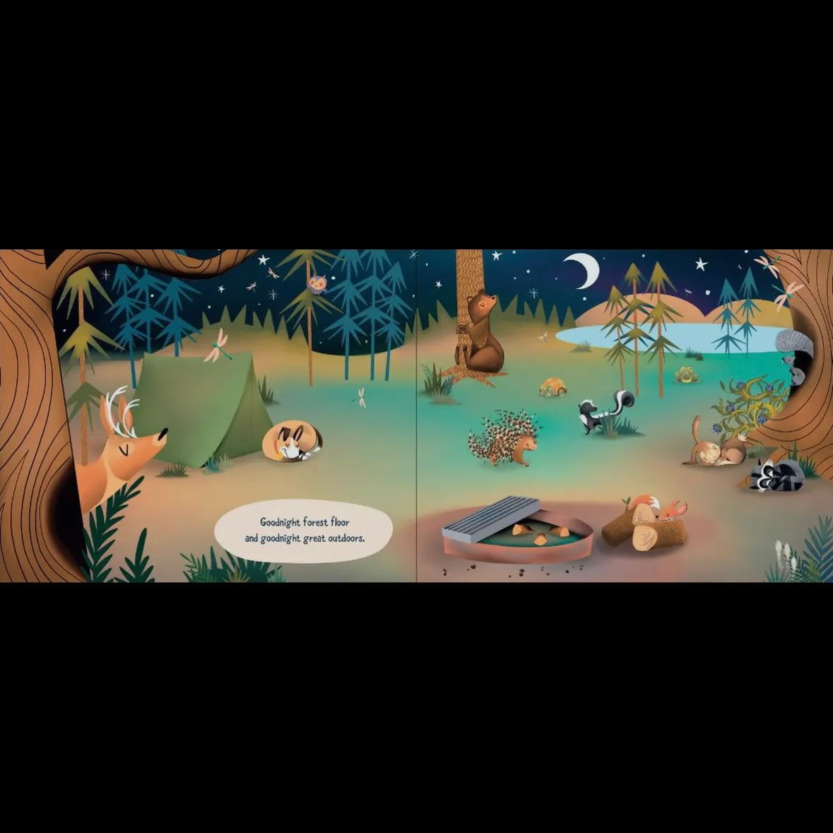 Goodnight Great Outdoors Board Book by Lucas Alberg