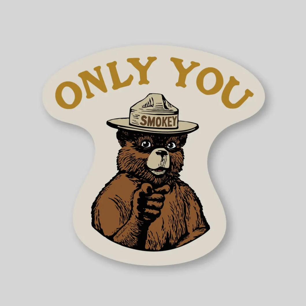 Pike Street Press Smokey Bear Sticker