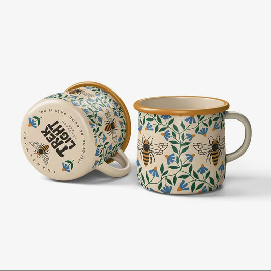Trek Light Enamel Camp Mug | Honeybee | 16oz