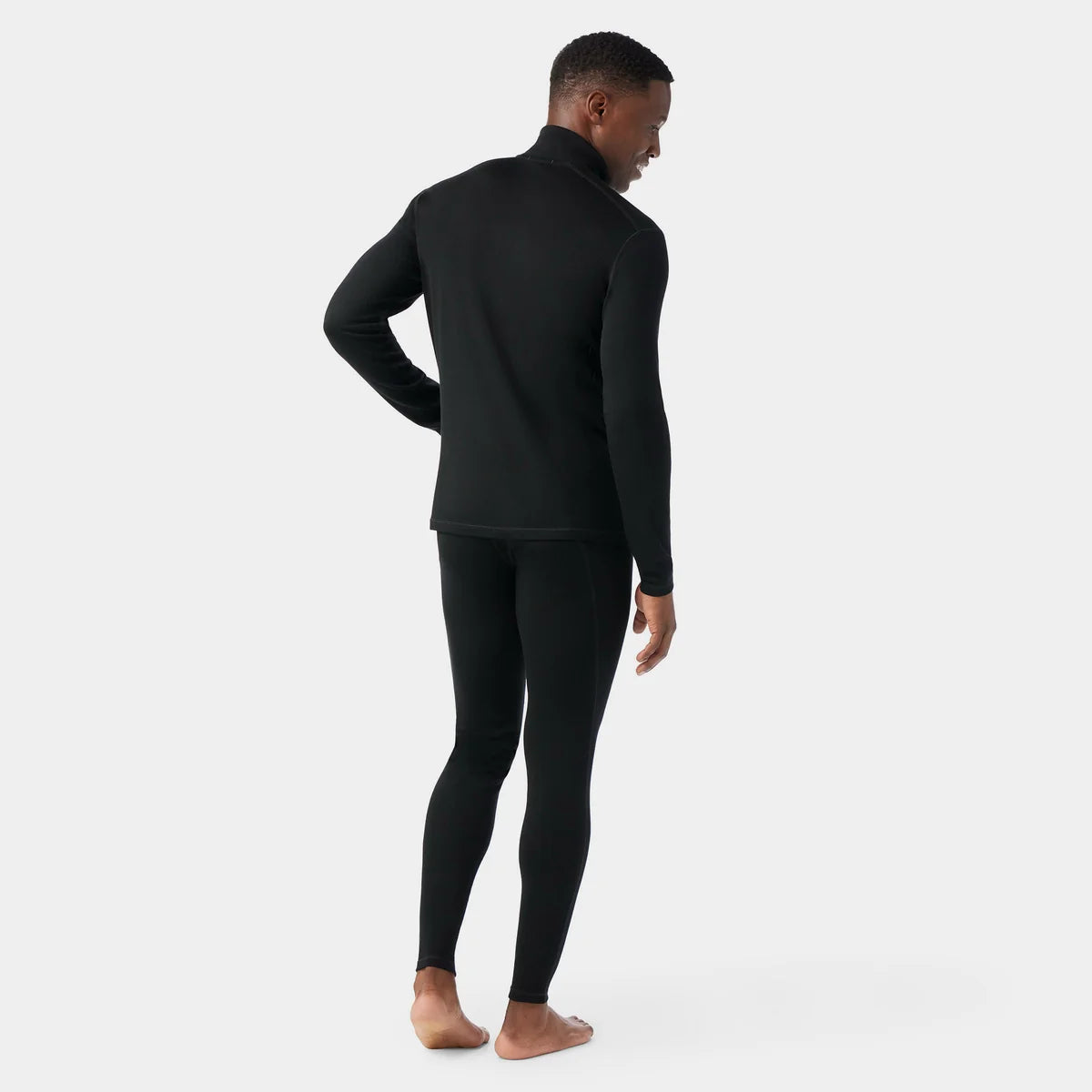 Smartwool Men's Classic Thermal Merino Base Layer 1/4 Zip Black