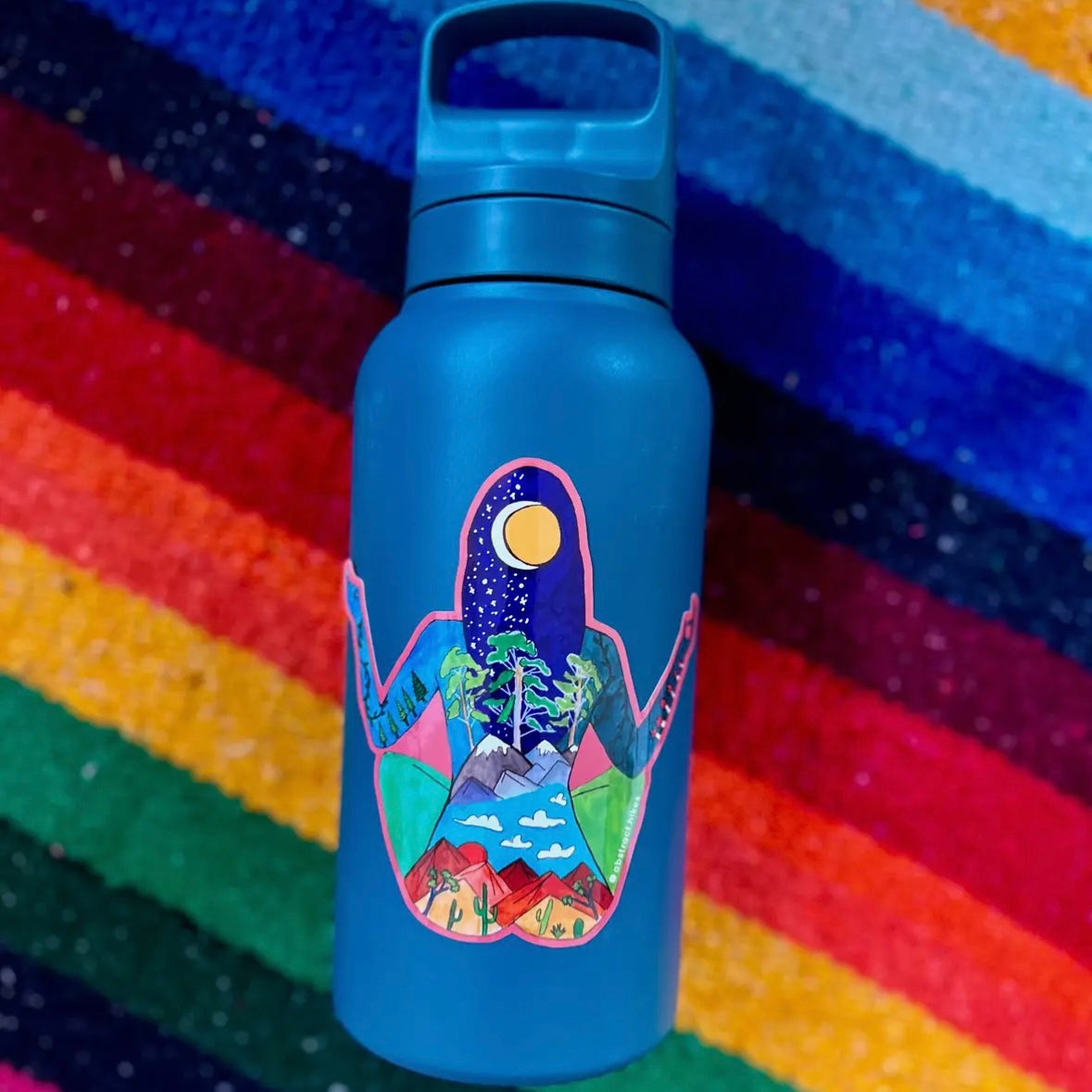 Abstract Hikes Stickers