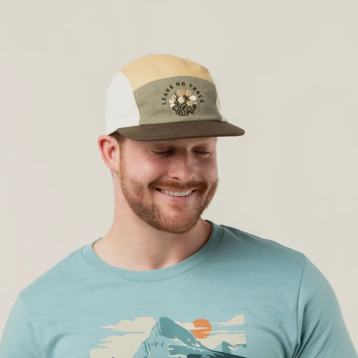 The Landmark Project Leave No Trace Camp Hat in Almond/Forest