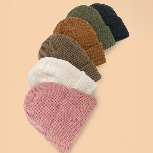 Soft Ribbed Knit Beanies Hat