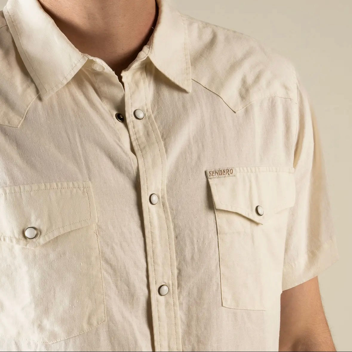 Sendero The Wyatt Pearl Snap Short Sleeve Solid Shirt