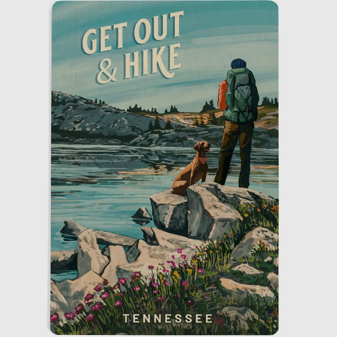 Wood Postcard Tennessee