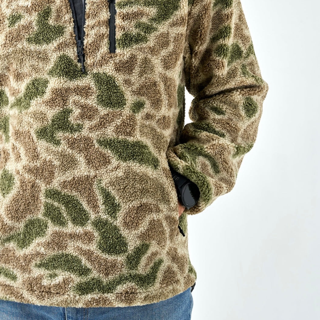Burlebo Sherpa - Quarter Zip - Alpine Camo