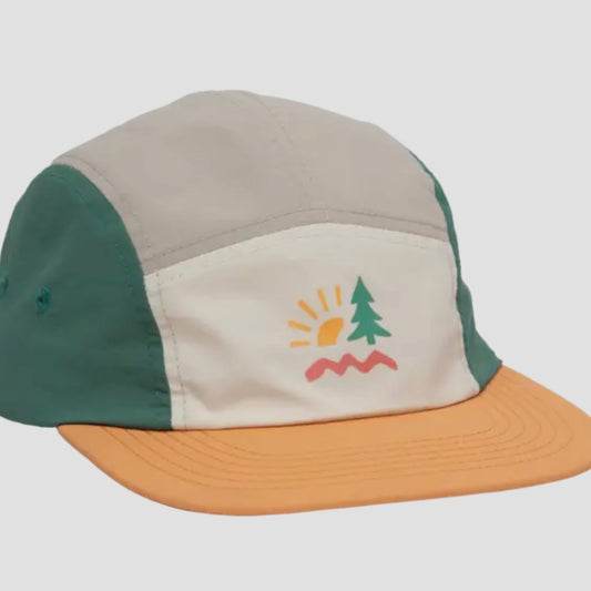 The Landmark Project Sunrise Youth Camp Hat in Lilac/Tangerine
